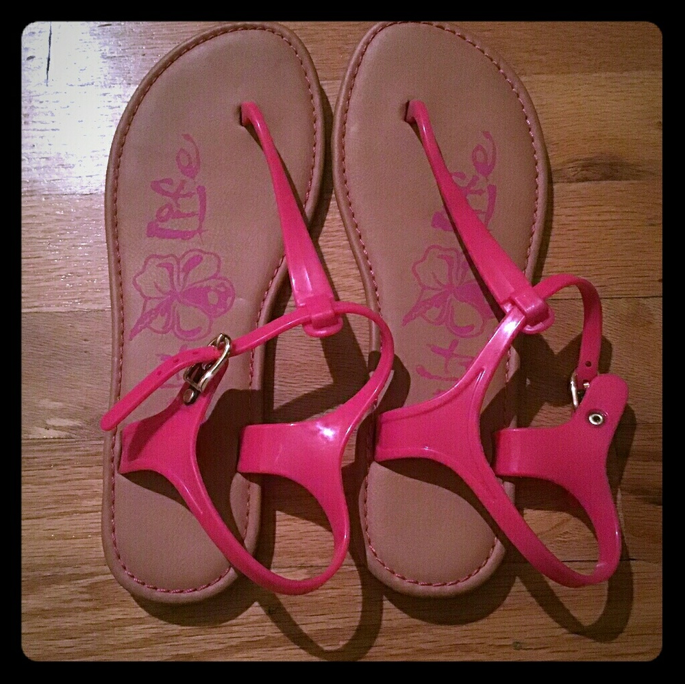 Pink Salt Life Thong Sandals